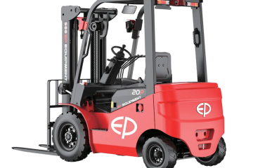 Elektro viljuškar EFL203 sa litijum-jonskom baterijom za skladišta i industrijsku upotrebu.